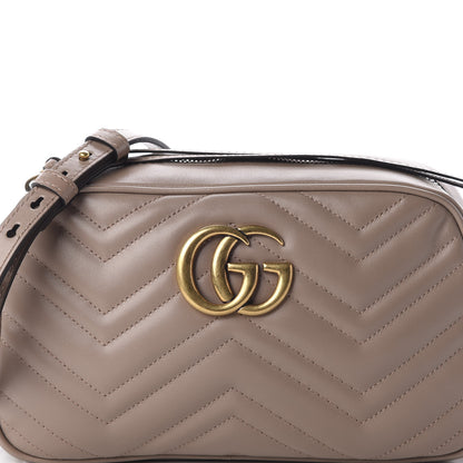 Gucci Calfskin Matelasse Small GG Marmont Chain Shoulder Bag Porcelain Rose 11 of 11