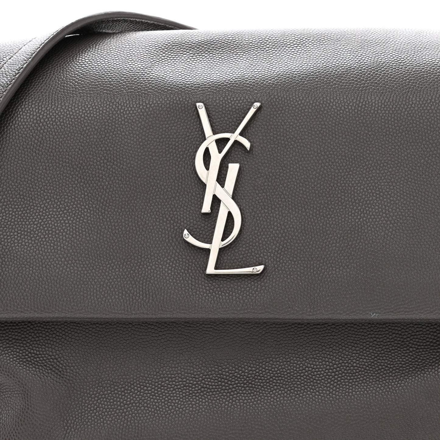 Grain De Poudre Medium West Hollywood Monogram Fold-Over Earth