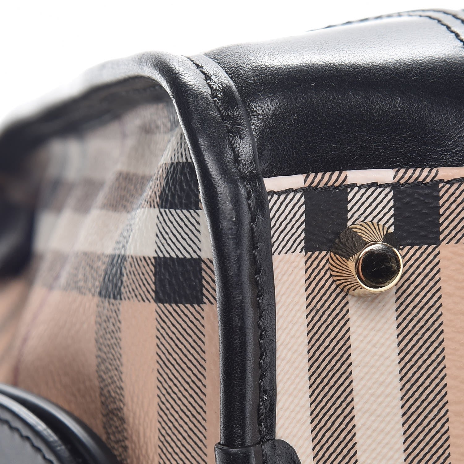 Burberry Haymarket Check Minford Portrait Tote Black 7 of 10