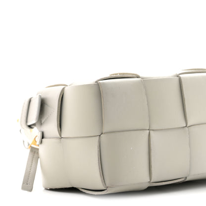 Bottega Veneta Lambskin Maxi Intrecciato Small Brick Cassette Bag Agate Grey 9 of 10