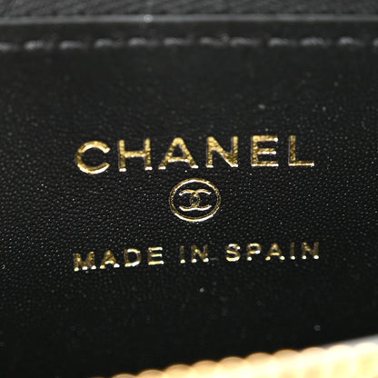 Chanel Calfskin Lizard Embossed Crococo Coin Purse Black 6 of 8
