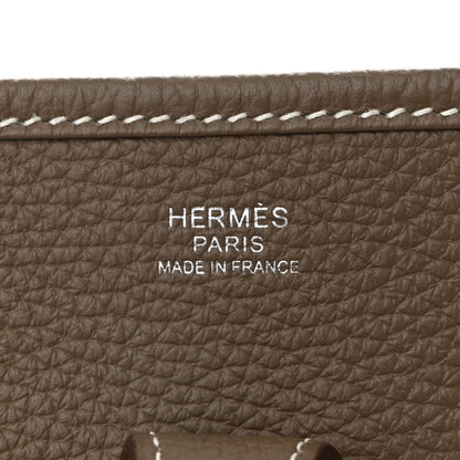 Hermes Taurillon Clemence EVELYNE III PM Etoupe 6 of 11