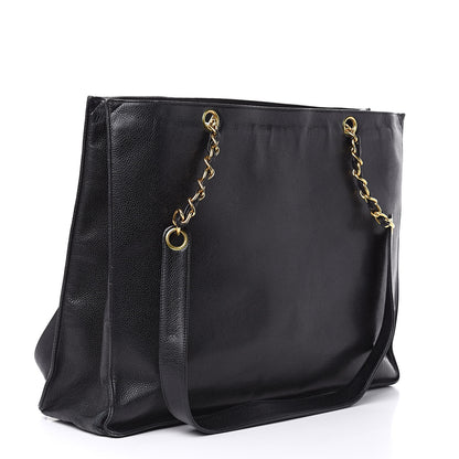 Chanel Caviar CC Shoulder Bag Black 3 of 13