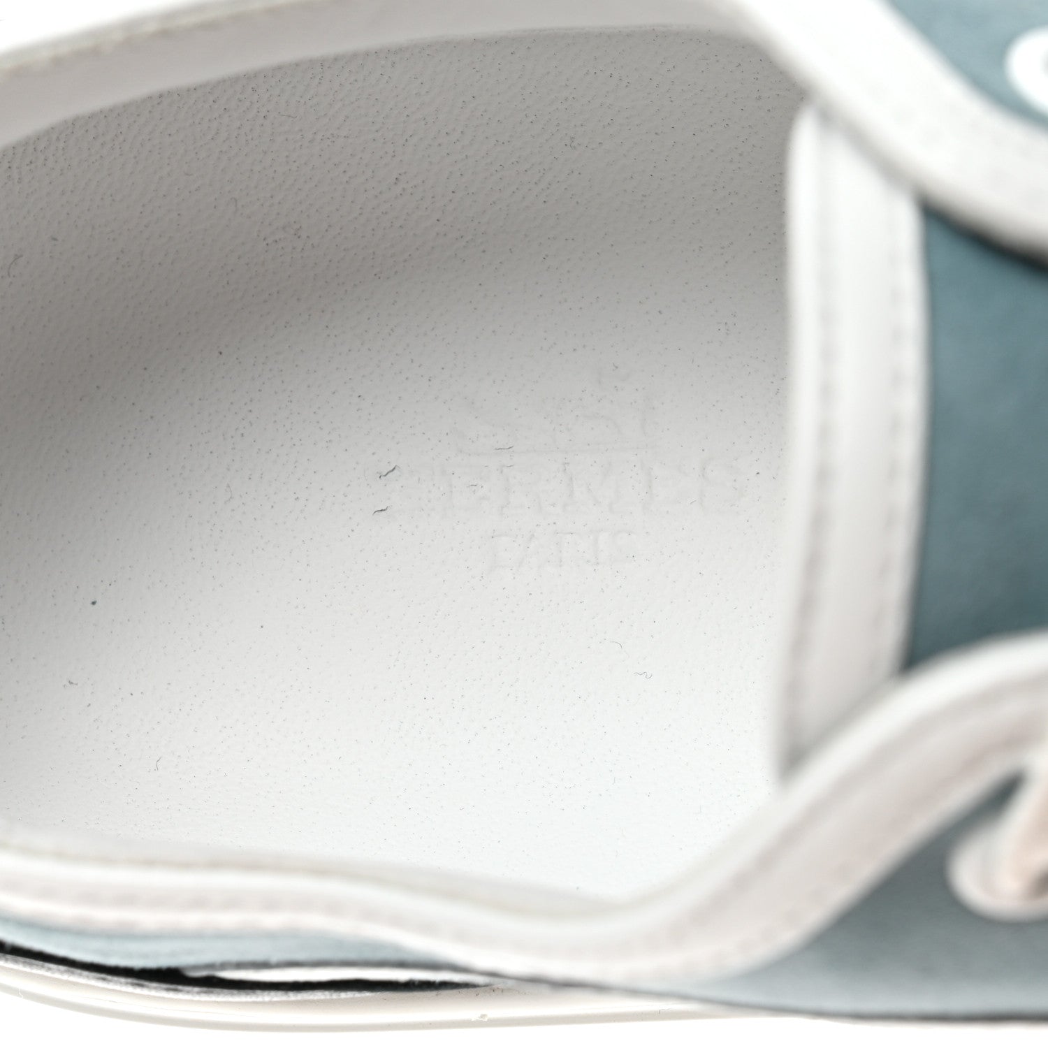 Hermes Suede Get Sneakers 38 Vert D'eau White 6 of 8