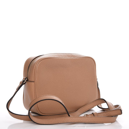 Gucci Pebbled Calfskin Small Soho Disco Bag Rose Beige 3 of 7
