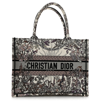 Christian Dior Canvas Embroidered Medium 4 Saisons Hiver Soleil Book Tote Multicolor 1 of 12