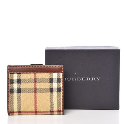 Burberry Haymarket Check French Wallet Brown 8 of 8
