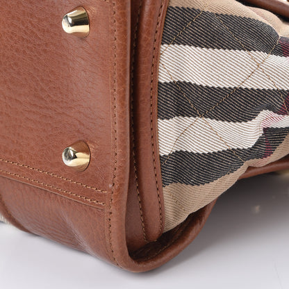Burberry Quilted House Check Large Manor Tote Brown 15 of 15