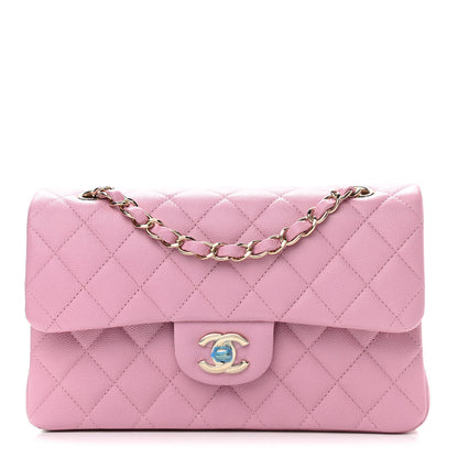 Chanel Caviar Quilted Small Double Flap Pink 1 of 11