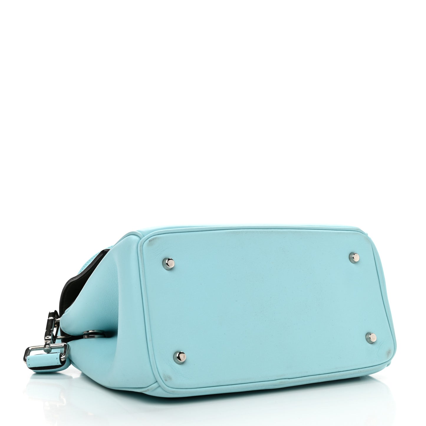 Smooth Calfskin Small Be Dior Flap Blue