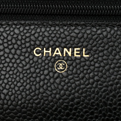 Chanel Caviar Quilted Wallet On Chain WOC Black 6 of 12
