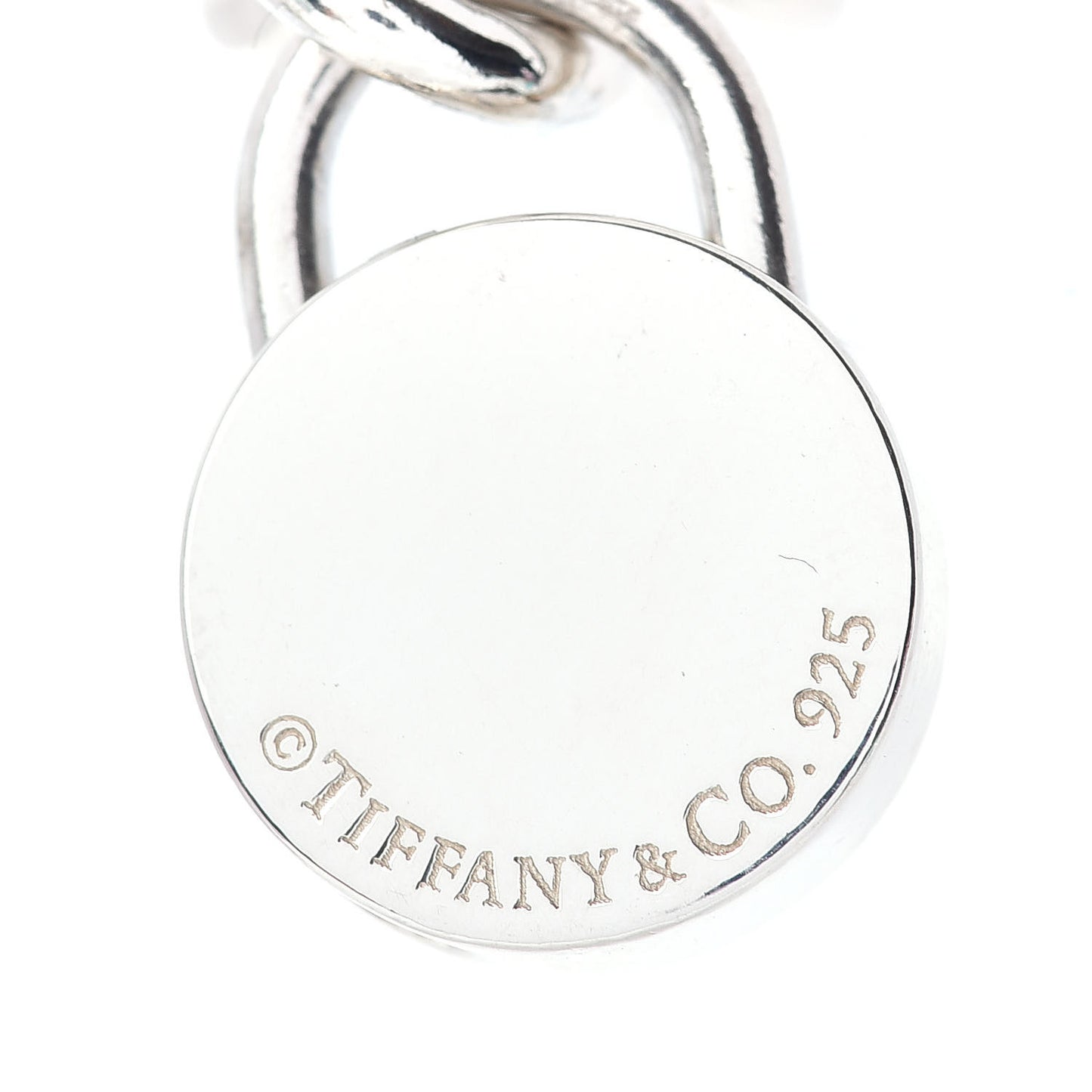 Sterling Silver 1837 Round Padlock Charm Bracelet