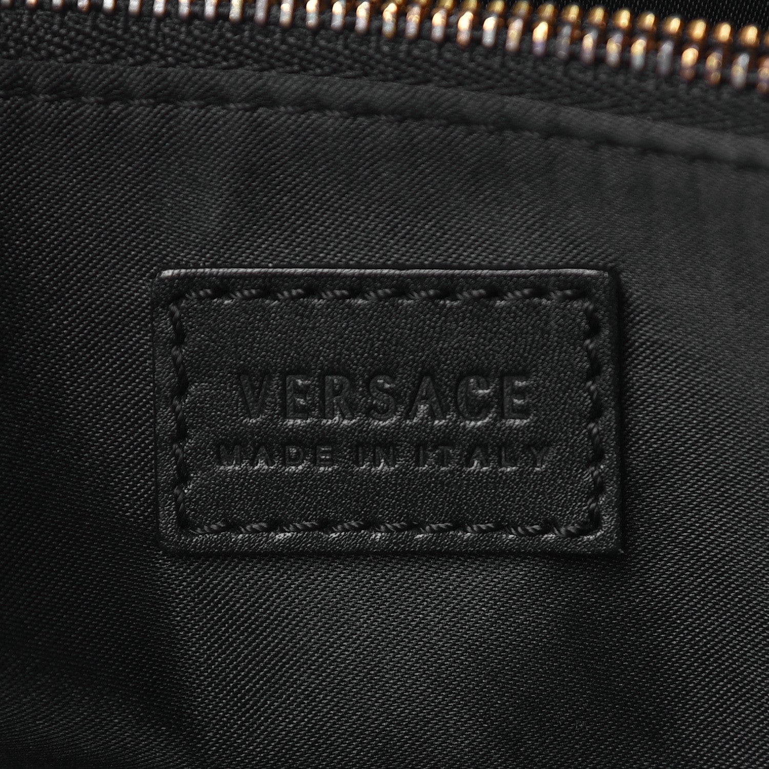 Versace Patent Micro Vanitas Icon Handbag Black 8 of 13