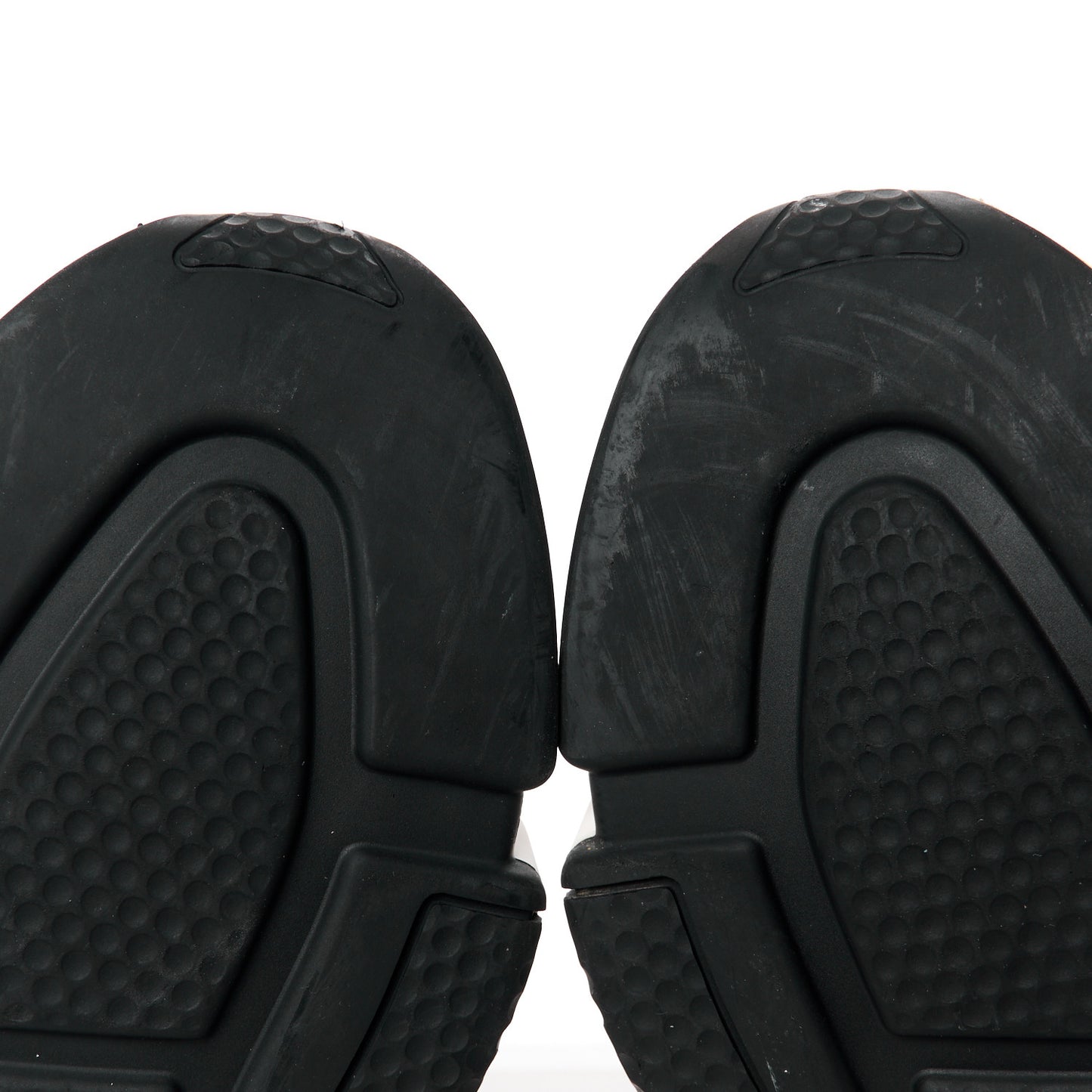 Neoprene Knit Allover Logo Bi-Color Sole Womens Speed Sneakers 40 Black White