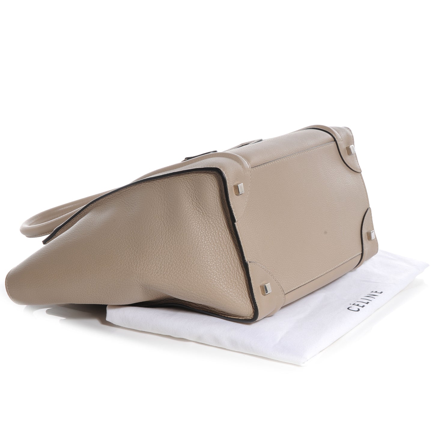 Drummed Calfskin Mini Luggage Dune