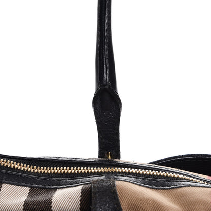 Burberry Calfskin House Check Small Salisbury Tote Black 11 of 19