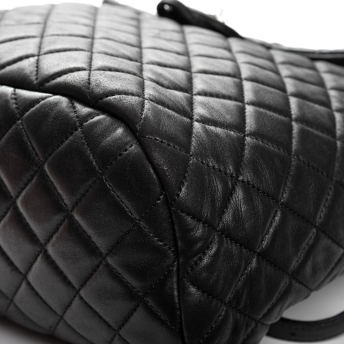 Lambskin Quilted Large Urban Spirit Backpack Black