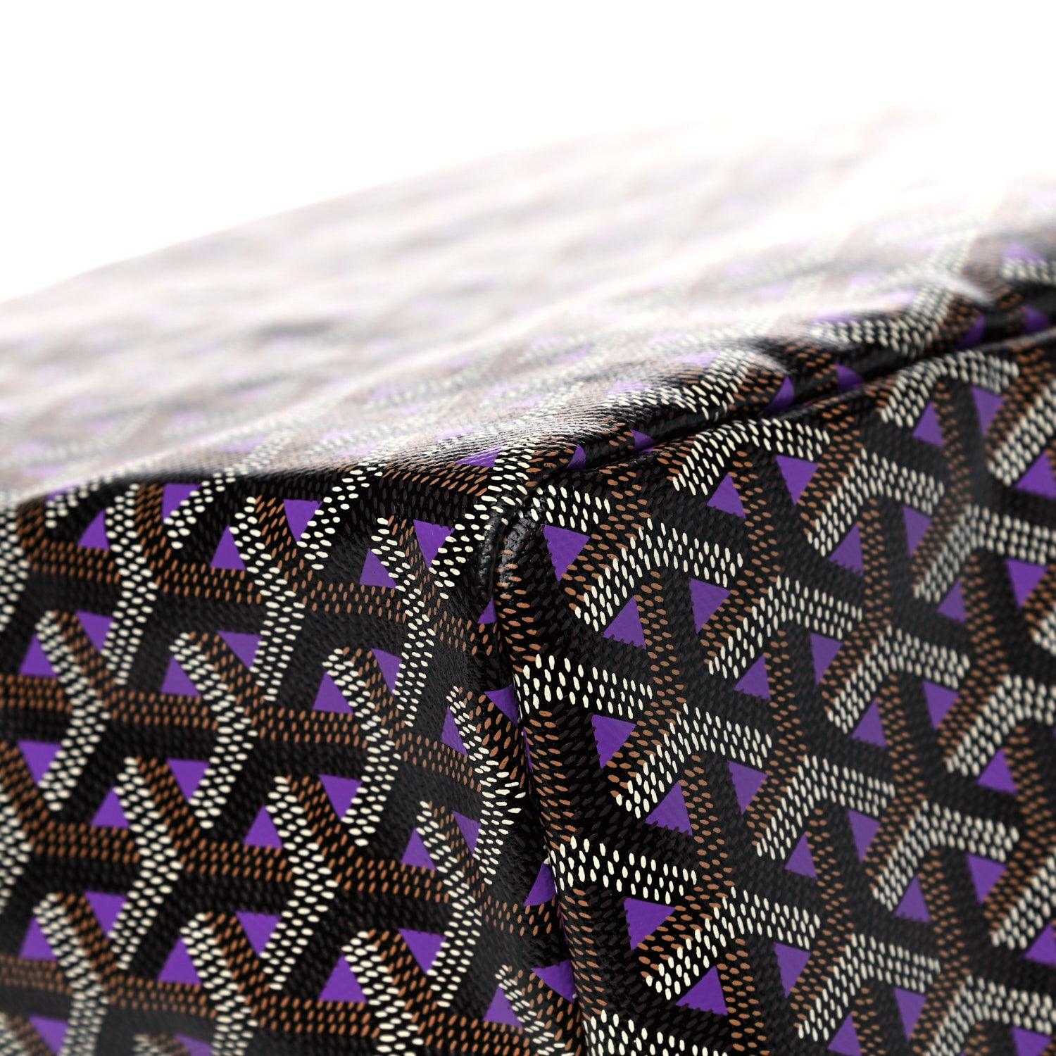 Goyard Goyardine Saint Louis Claire Voie GM Black Purple 9 of 13