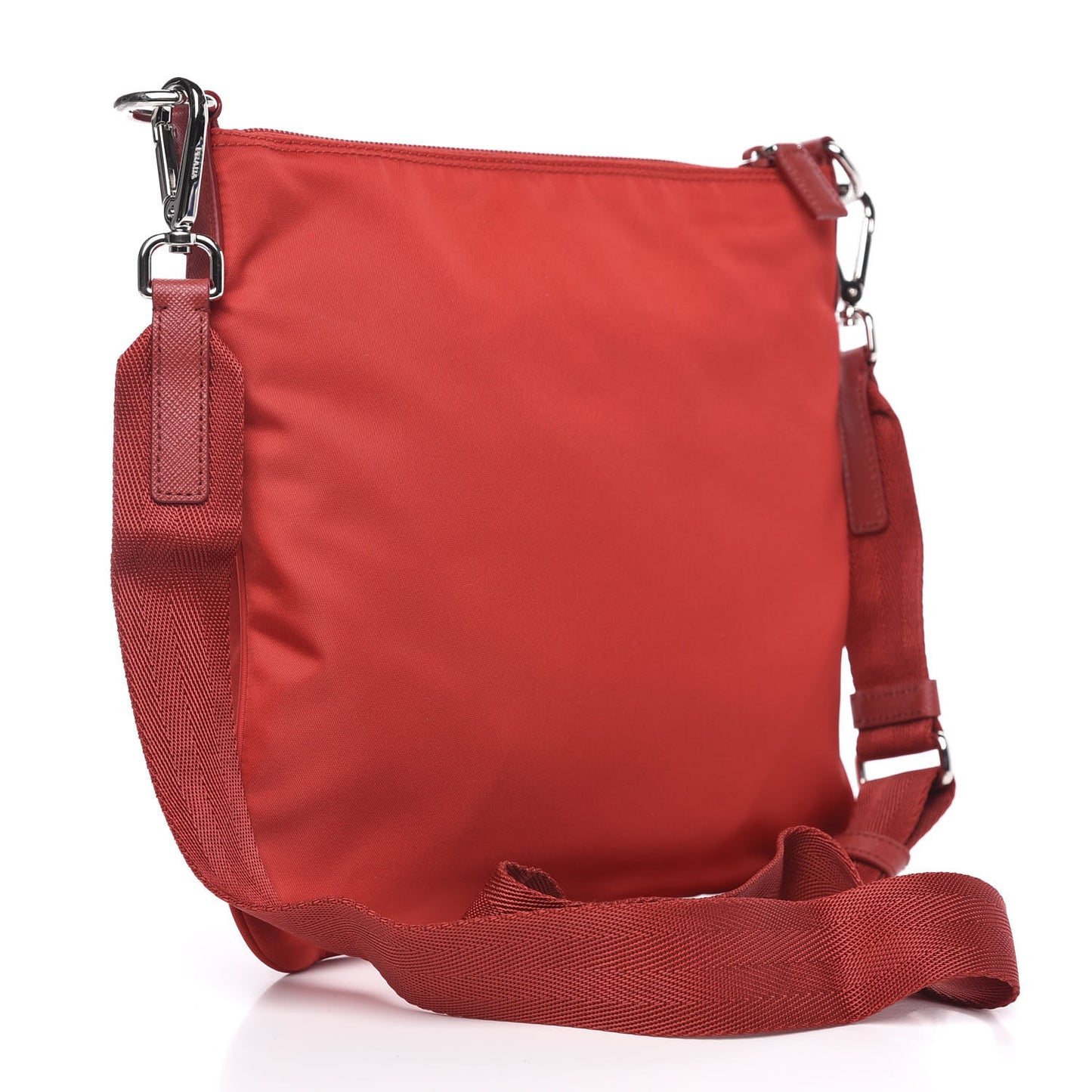 Nylon Vela Flat Messenger Rosso