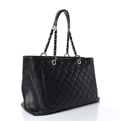 Chanel Caviar Quilted XL Grand Shopping Tote GST Black 3 of 17