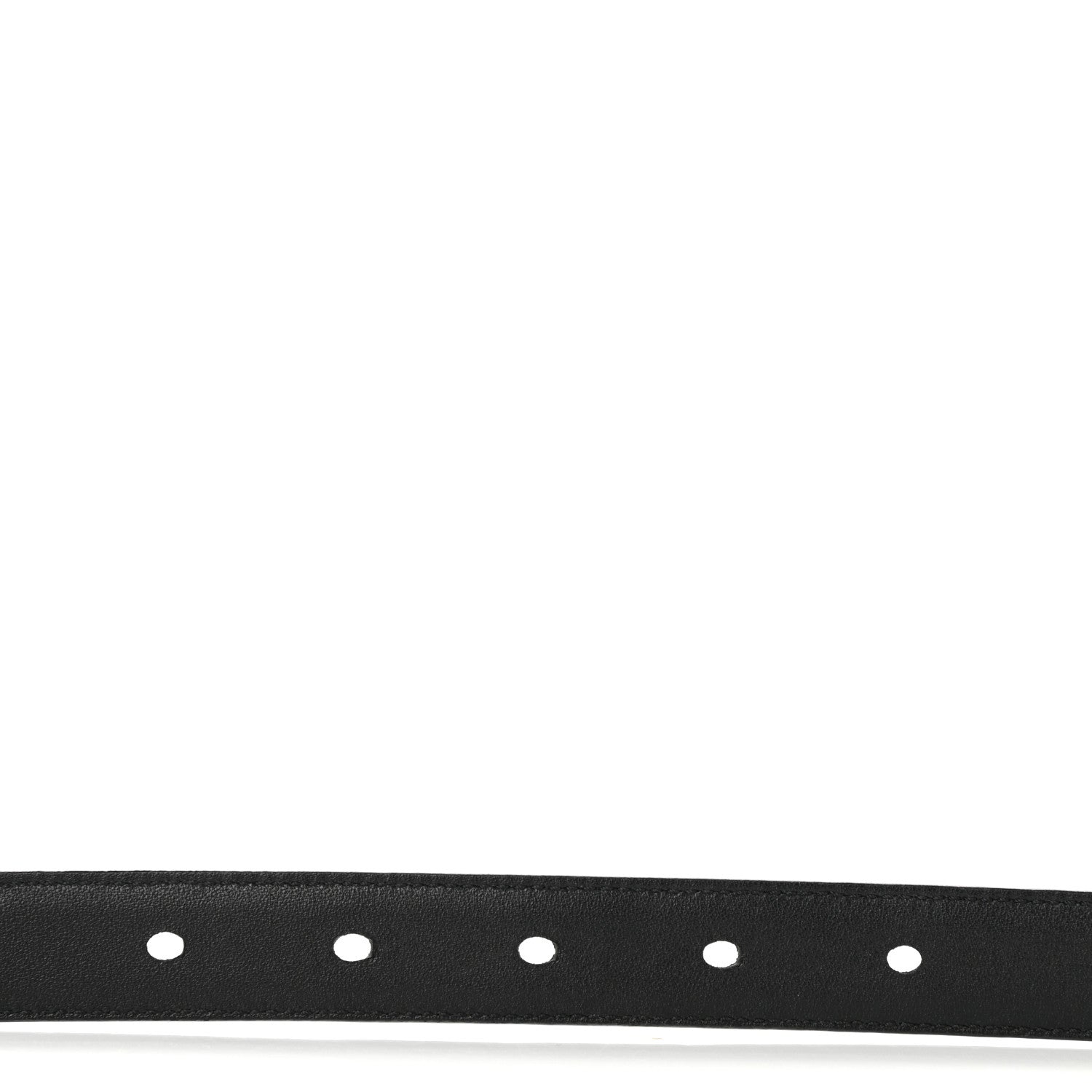 Saint Laurent Smooth Calfskin Monogram Square Buckle Belt 75 30 Black 5 of 6