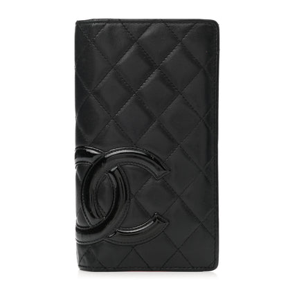 Chanel Calfskin Quilted Cambon Yen Wallet Black 1 of 16