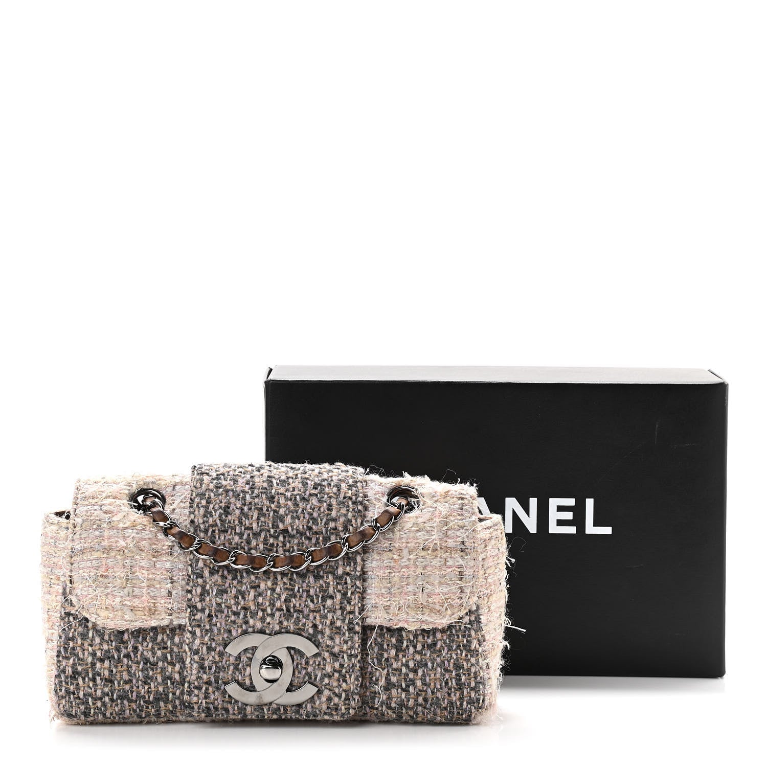 Chanel Tweed Small Fantasy Flap Grey 12 of 12