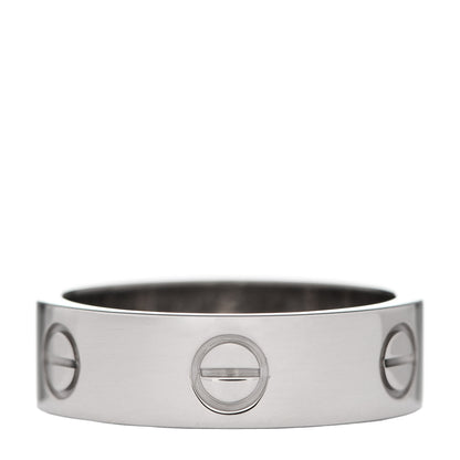 Cartier 18K White Gold 6mm LOVE Ring 57 8 1 of 5