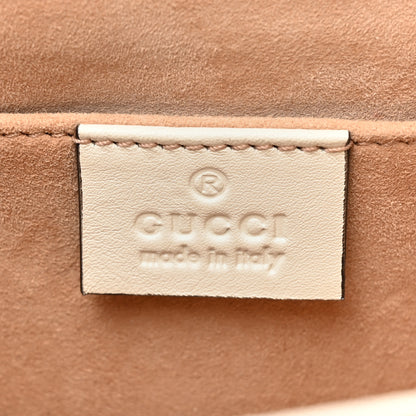 Gucci Calfskin Studded Small Padlock Shoulder Bag White 7 of 14