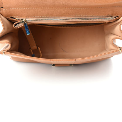Delvaux Grained Calfskin MM Brillant Satchel Natural 5 of 18