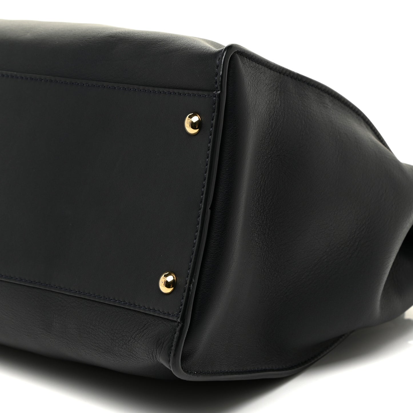 Vitello Dolce Marmol Large Peekaboo Iconic Satchel Blue Notte