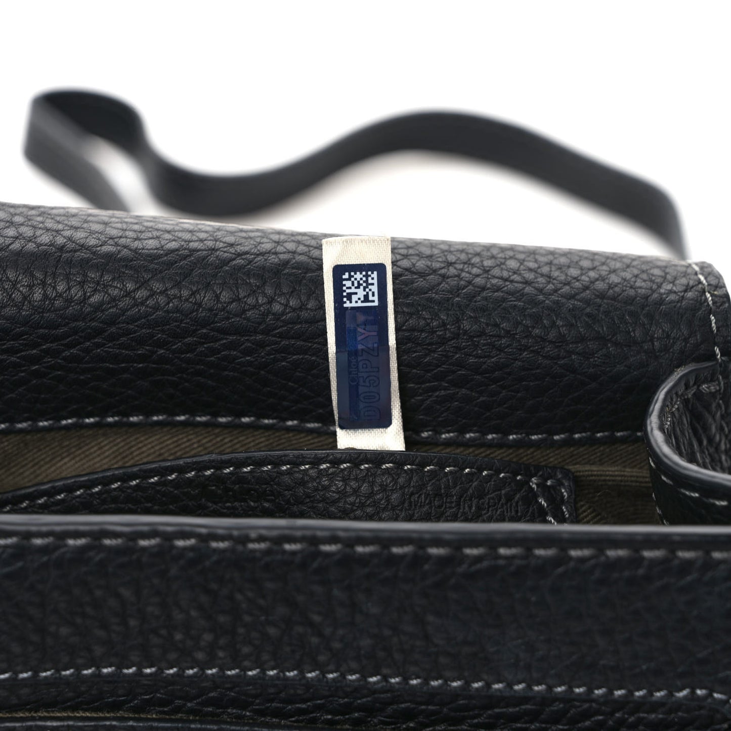 Calfskin Nano Marcie Saddle Bag Black