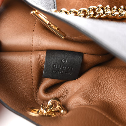 Gucci Suede Patent Maxi Rajah Chain Tote Nocciola Black 6 of 10