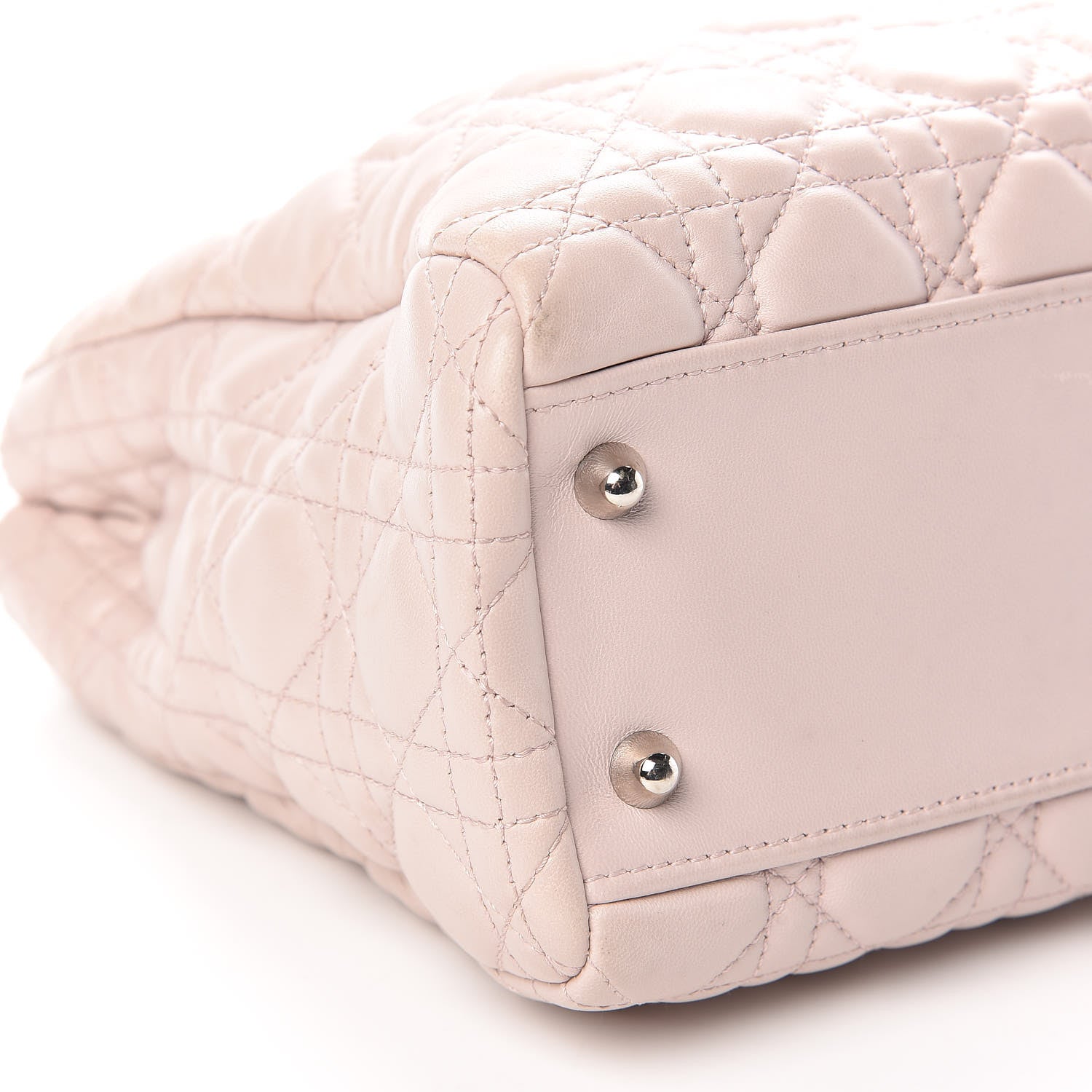 Christian Dior Lambskin Cannage Small Dior Soft Shopping Tote Light Pink 13 of 22