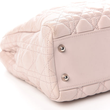 Christian Dior Lambskin Cannage Small Dior Soft Shopping Tote Light Pink 13 of 22