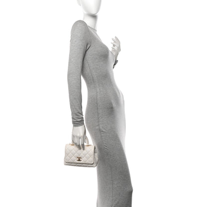 Chanel Caviar Quilted Extra Mini Coco Handle Flap White 2 of 14