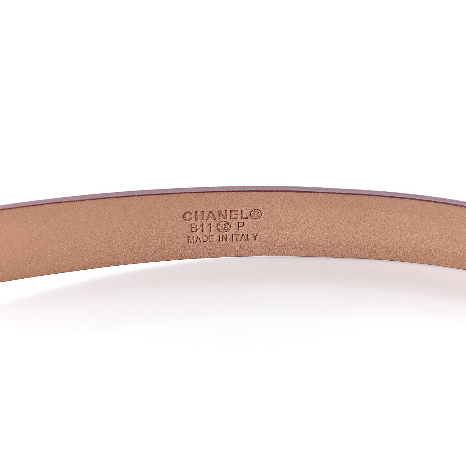Chanel Patent CC Logo Skinny Belt 90 36 Purple 6 of 9