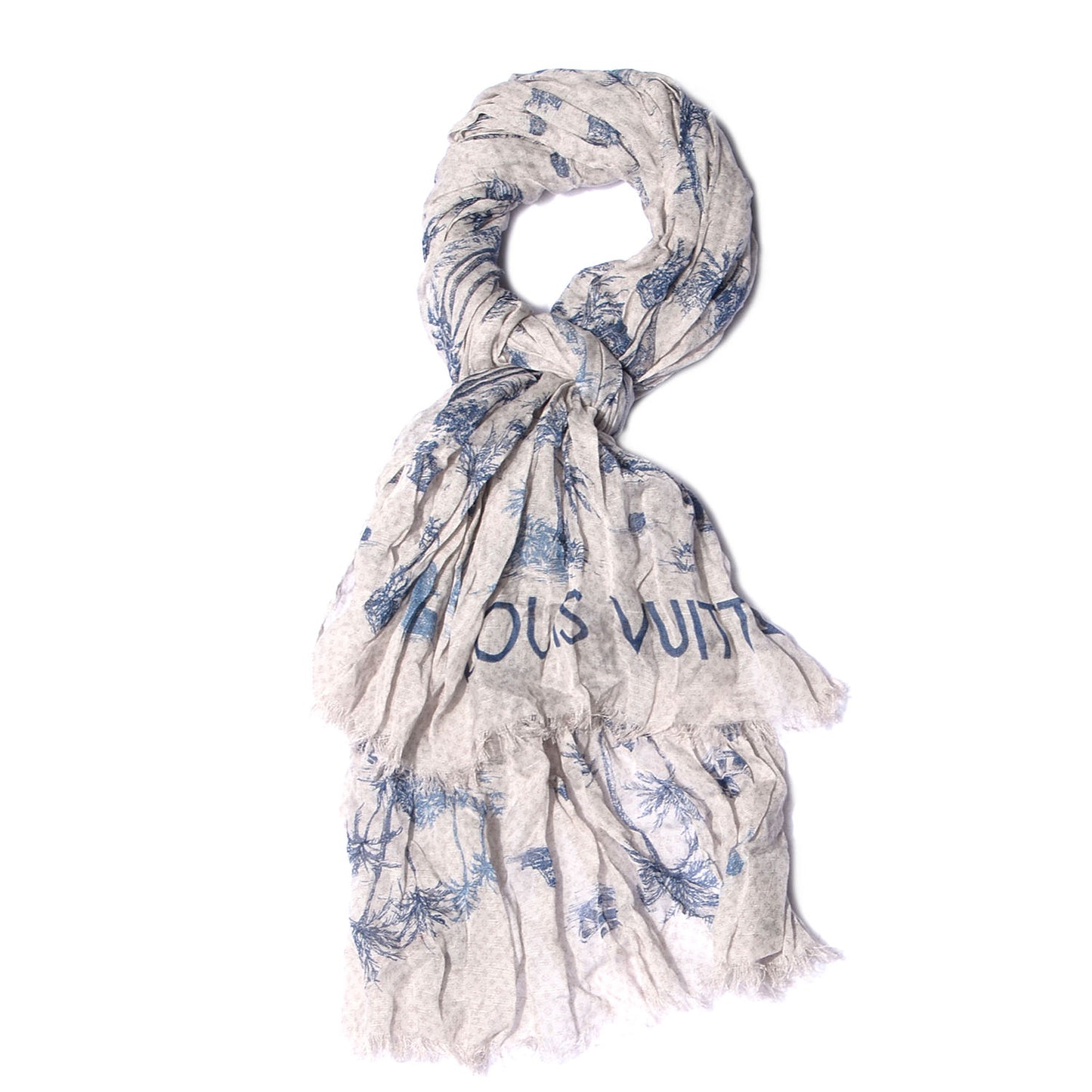 Cotton Linen Toile Etole De Louis Pareo Blue