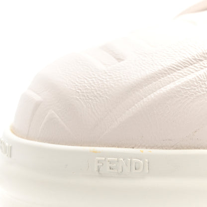 Fendi Lambksin FF Embossed Rise Low Top Sneakers 36.5 Ultra White 23 of 30