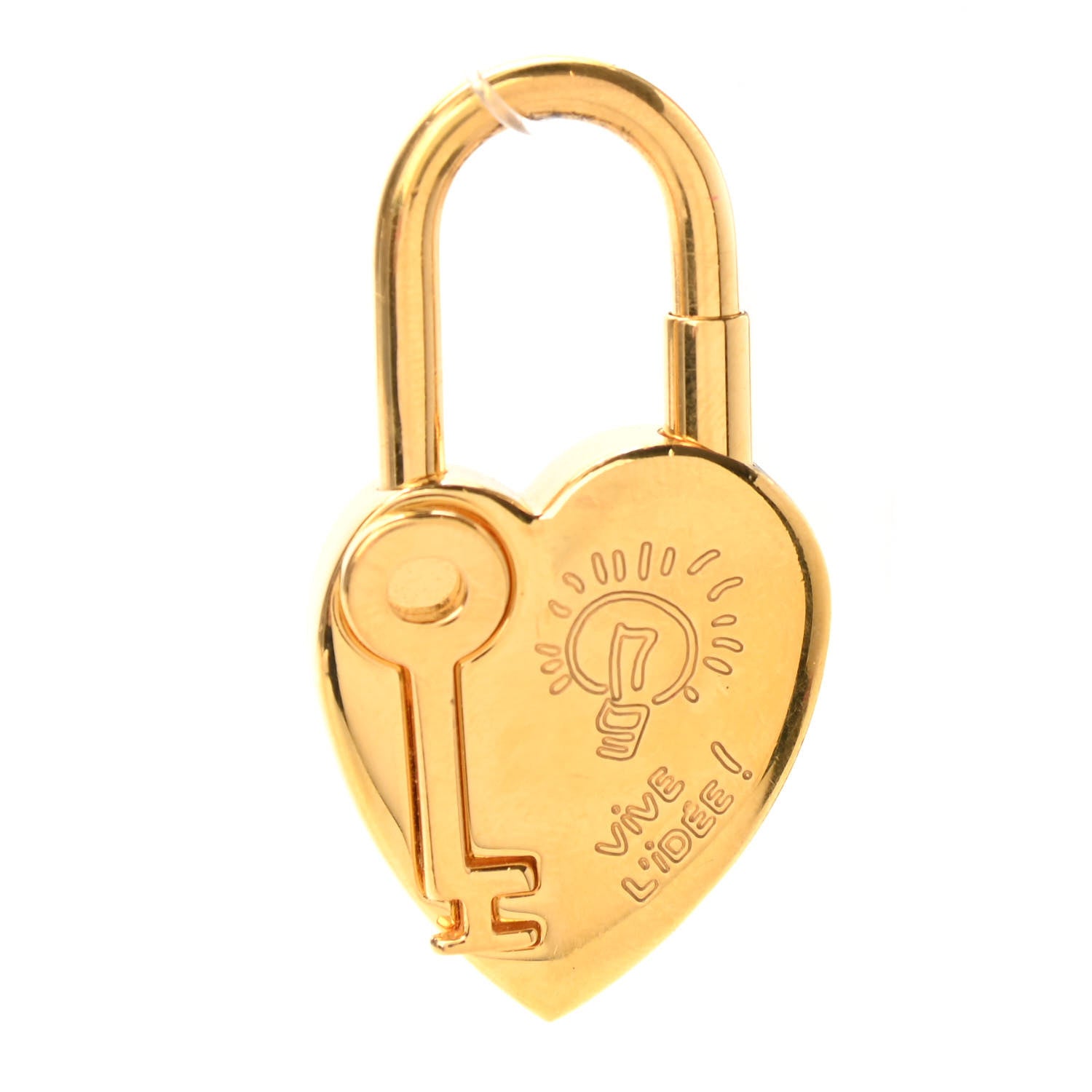 Hermes Annee De La Fantaisie Heart Cadena Lock Gold 1 of 5