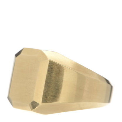 David Yurman 18K Yellow Gold 17mm Mens Signet Ring 62 10 3 of 5