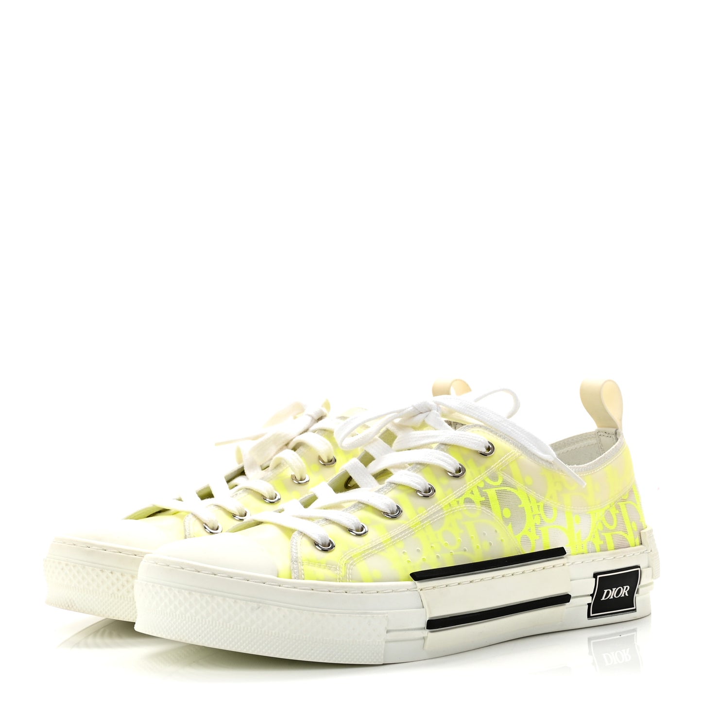 Technical Canvas Oblique Mens B23 Low Top Sneaker 42 Yellow
