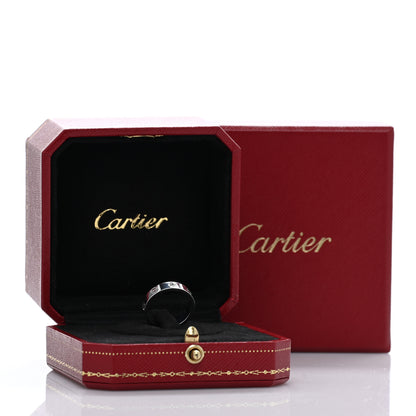 Cartier 18K White Gold Diamond 4mm LOVE Wedding Band Ring 49 5 5 of 5