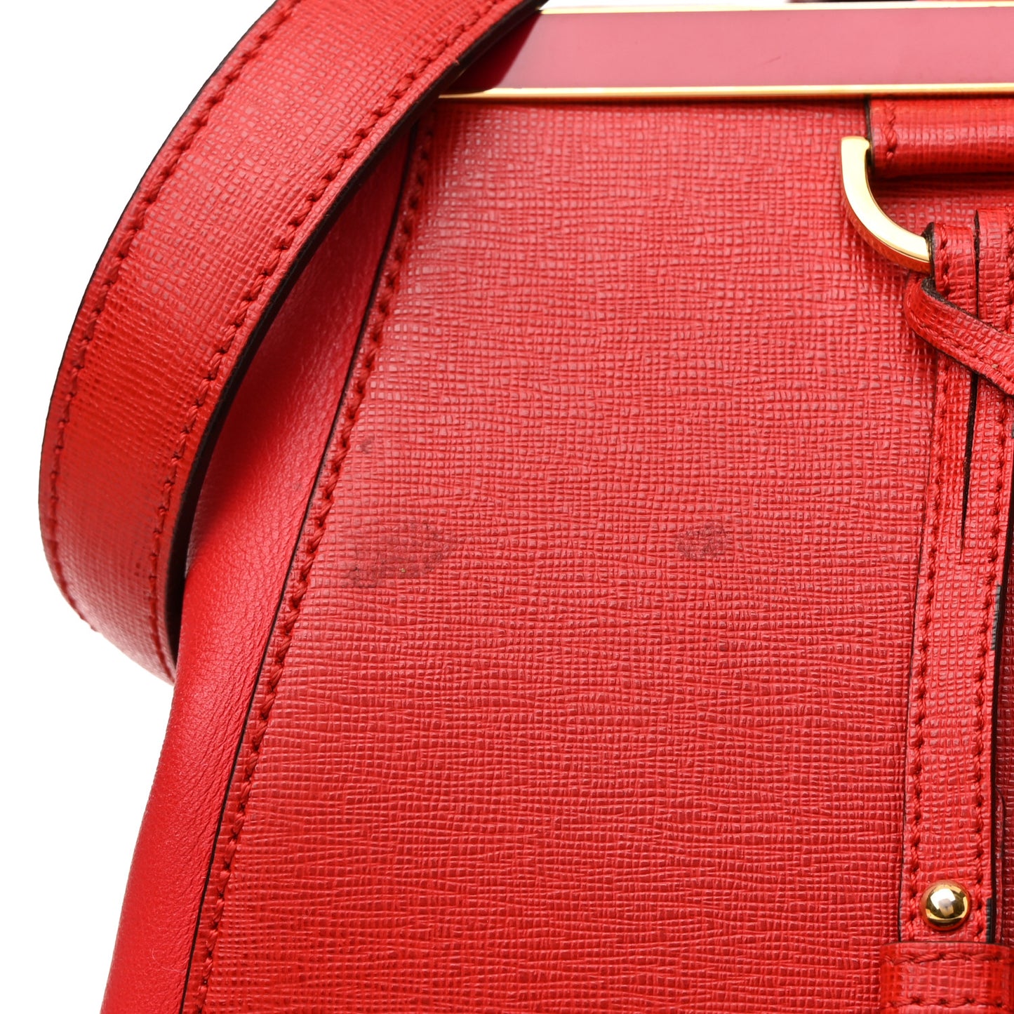 Vitello Elite Flamingo Regular 2Jours Tote Rosso Fiamma