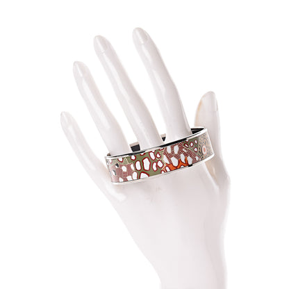 Hermes Enamel Printed Wide Grand Fonds Bracelet 65 2 of 5