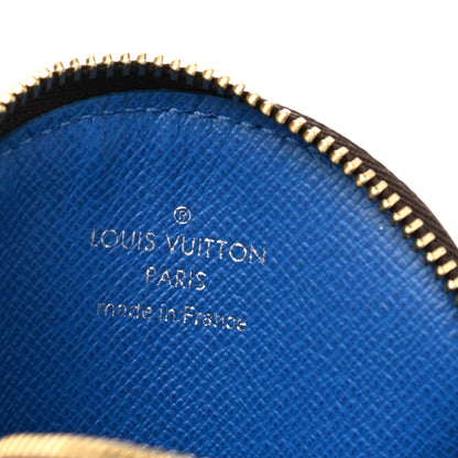 Louis Vuitton Monogram 2019 Christmas Animation Round Coin Purse Blue 6 of 8