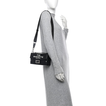 Fendi X MARC JACOBS Nappa Logo Baguette Soft Trunk Bag Black 2 of 10