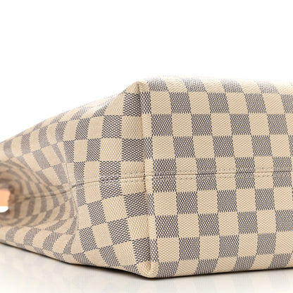 Louis Vuitton Damier Azur Graceful MM Rose Ballerine 9 of 11