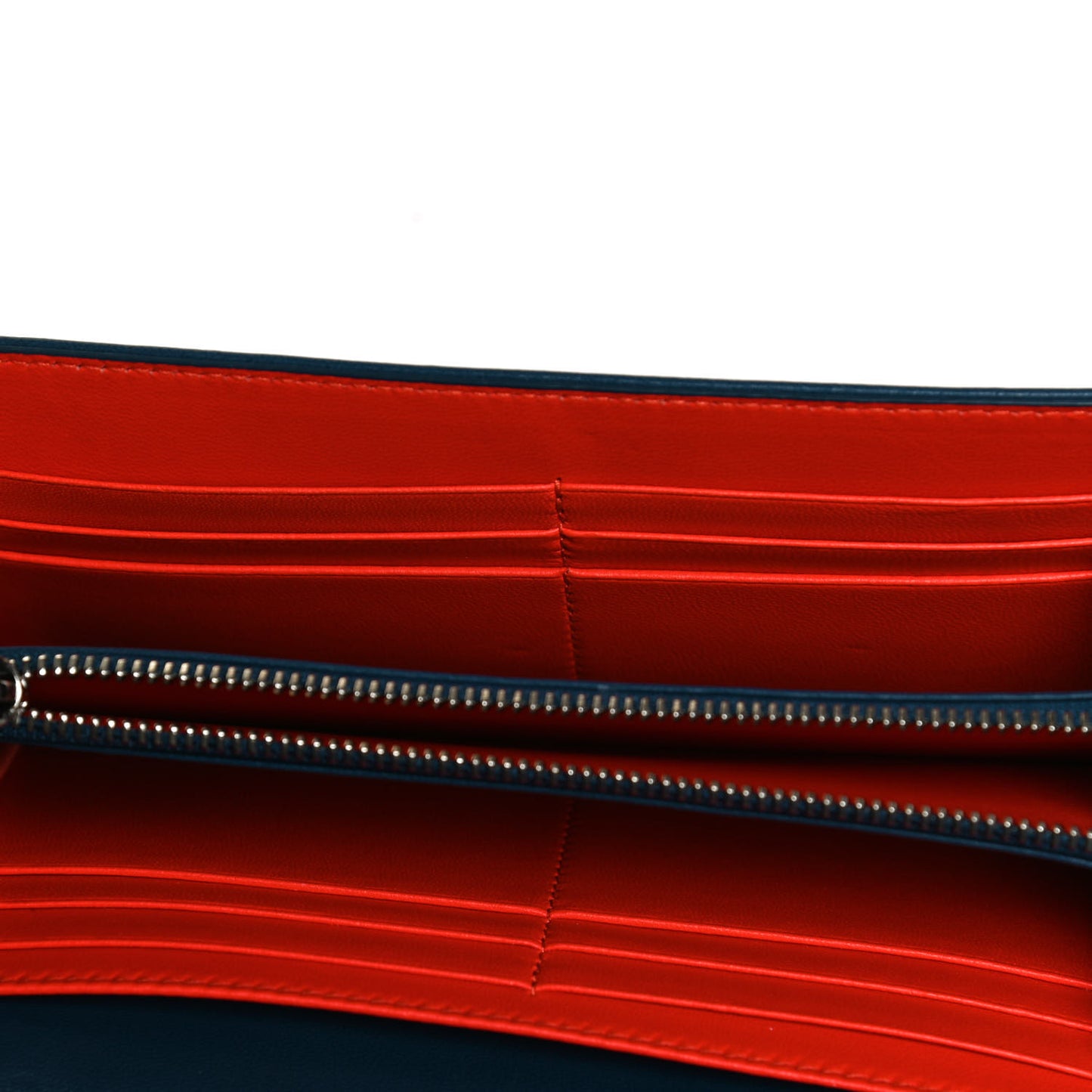 Lambskin Cannage Miss Dior Chain Wallet Navy