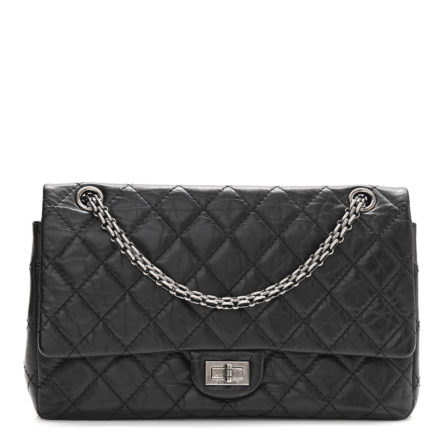 Chanel Aged Calfskin Quilted 2.55 Reissue 226 Flap Black 1 of 11